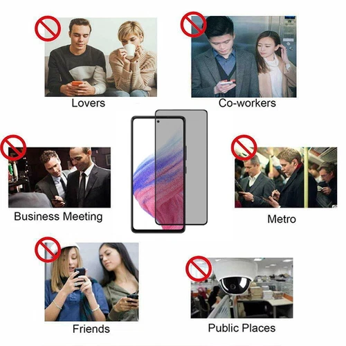 For Samsung A16 A36 A56 A55 A35 A54 A34 Privacy Tempered Glass Screen Protector - Picture 8 of 16