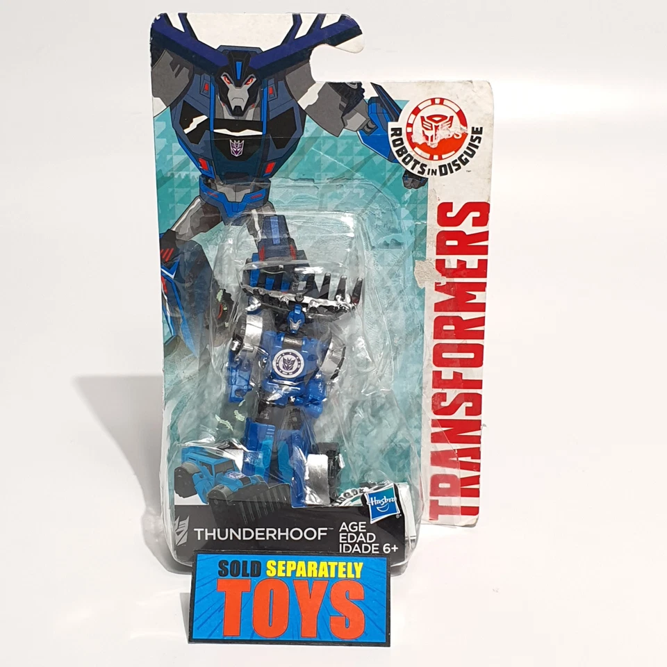 Transformers Robots in Disguise THUNDERHOOF Legion Class 2015 blue RID figure - Image 3 of 4