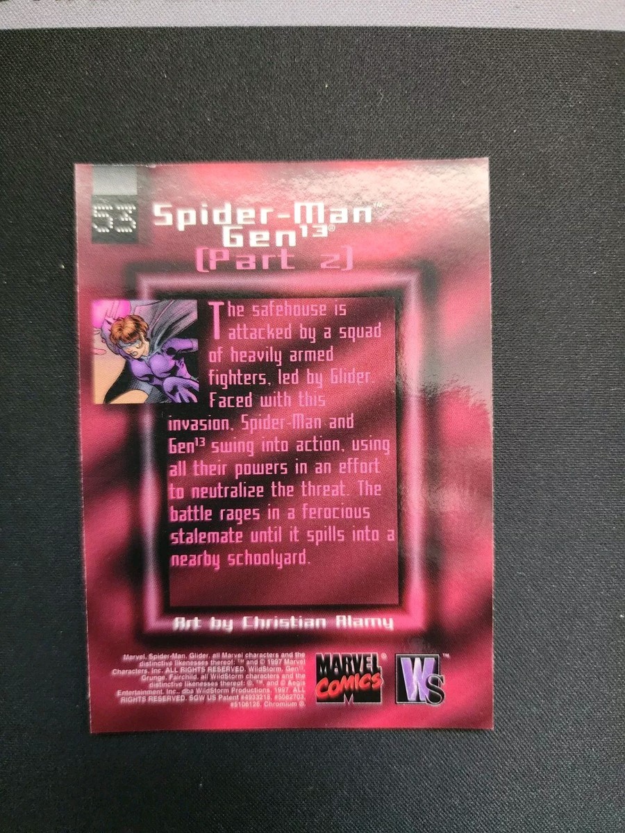 1997 FLEER/SKYBOX MARVEL VS. WILDSTORM 53 SPIDER-MAN/GEN 13