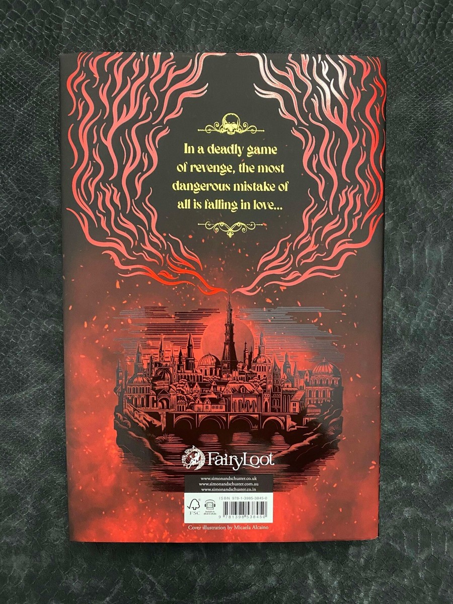 FairyLoot The Dagger and the Flame Catherine Doyle STENCILED