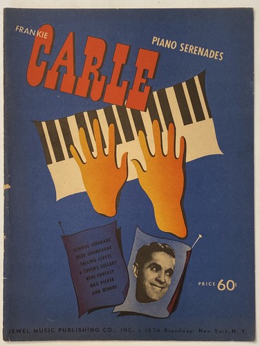 Frankie Carle’s Piano Serenades, 1941, Book Of Music For 11 Songs