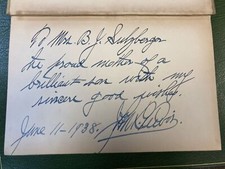 C L Sulzberger / SIT DOWN WITH JOHN L LEWIS INSCRIBED BY LEWIS Signed 1st 1938