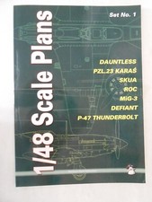 Scale Plans 1: Dauntless, PZL. 23 Karas, SKUA, ROC, MiG-3, Defiant, P-47