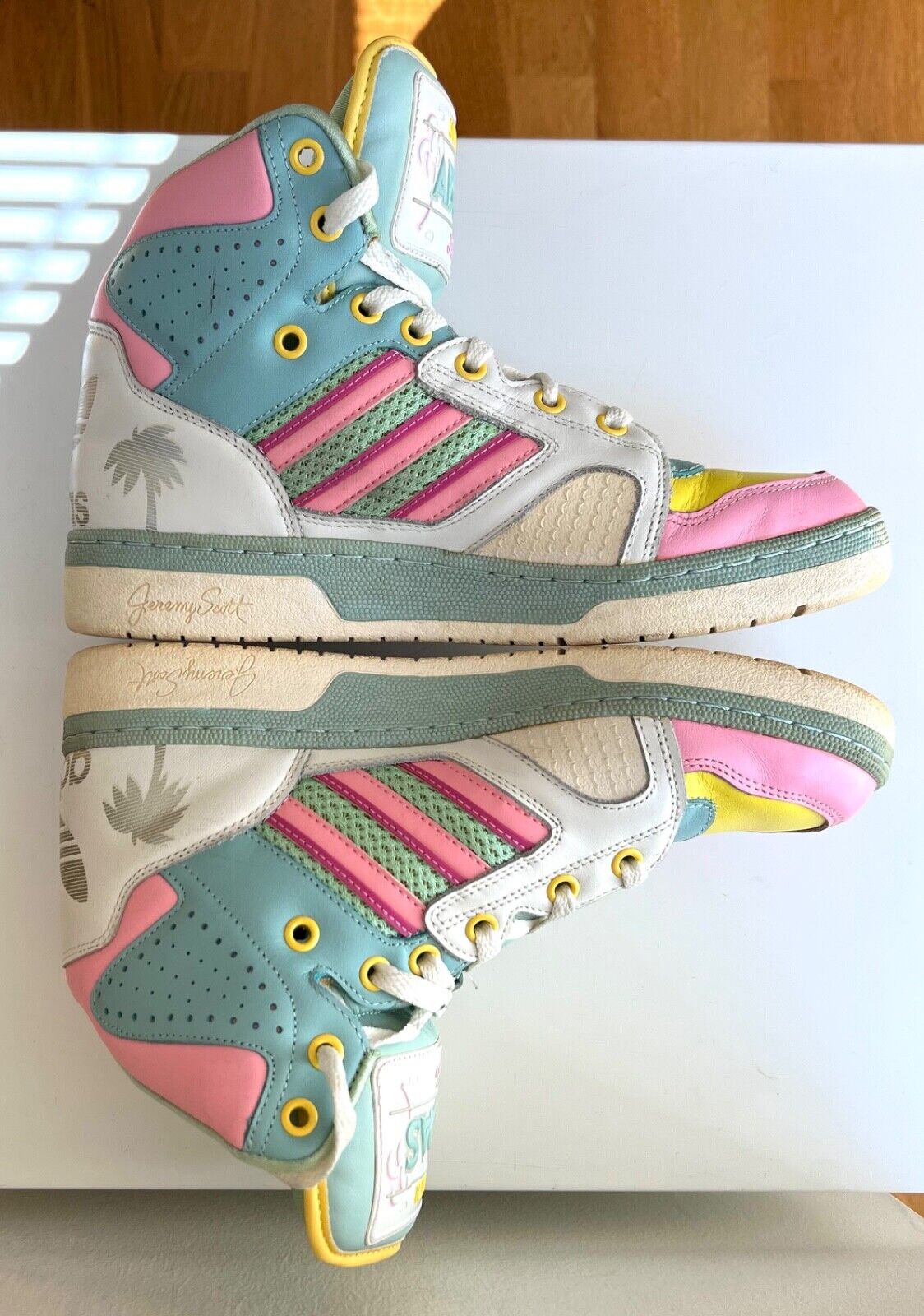 analizar no pagado heroína Jeremy Scott x Adidas Originals Instinct Hi Miami License Plate Men&#039;s  7.5 US | eBay