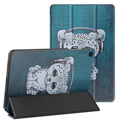Klapphülle für Galaxy Tab A11 Plus Katzendesign, Halterung und Auto-Waching