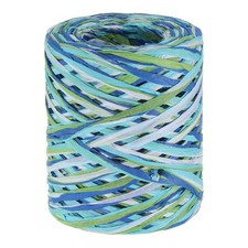 219 Yards Raffia Ribbon Raffia Paper Craft Dark Ribbon Blue/Green