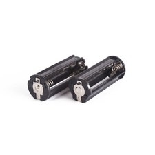 3-AAA Battery Holder Plastic Box Cylindrical Case For Flashlight Round Circular