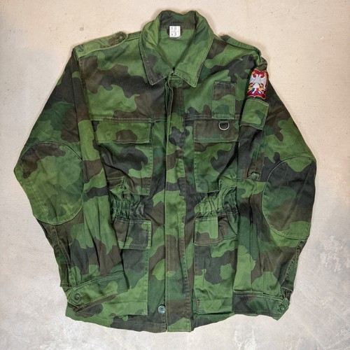 Serbian M93 Oakleaf Camo Field Jacket Mens 2002 Military Army Surplus Green Coat