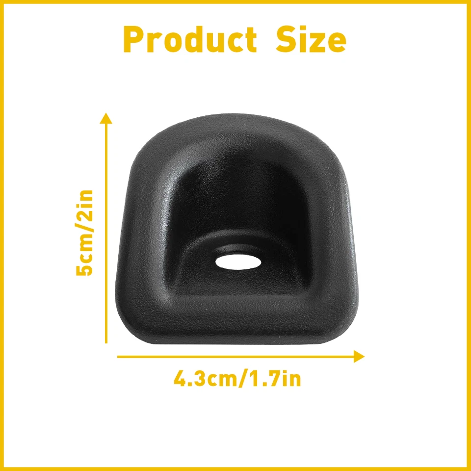 Black Door Panel Lock Grommets Covers Kit For 2005-2014 Ford Mustang or Shelby - Изображение 2 из 4
