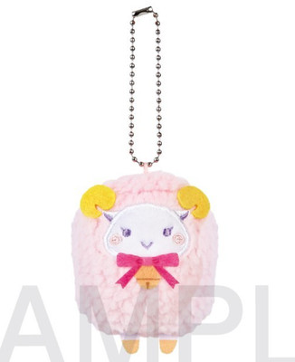 Obey Me! Asmodeus Sheep Plush Mascot Keychain Bag Charm H7cm Japan New