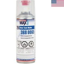 Matte Finish Aerosol Spray 11.2 oz - Durable Clear Coat for Metal Surfaces