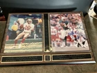 Joe Montana & Dan Marino Autographed Photos Mounted 1985 Limited Edition