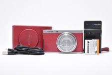 Fujifilm XF1 Red Camera with Leather Case Used Excellent Condition