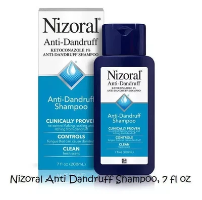NEW Nizoral Anti-Dandruff Shampoo with 1% Active , Fresh Scent, 7Fl Oz Hair Care