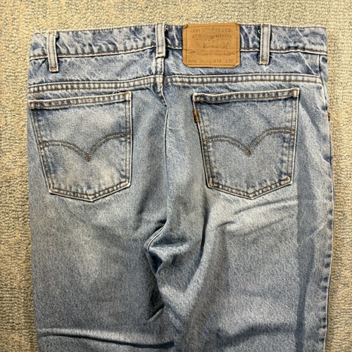Vintage 90s Levi’s Orange Tab 505 33x30 Straight Leg Workwear Light Wash - Picture 2 of 15