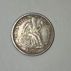 1876 Seated Liberty Silver Dime 10C - Philadelphia Mint