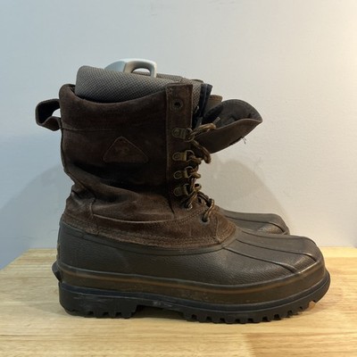 ROCKY THINSULATE BROWN LEATHER LINED WINTER SNOW MENS 10 BOOTS