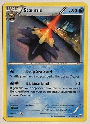 Pokemon Karte Trading XY Turbostart 30/162 Starmie ENG