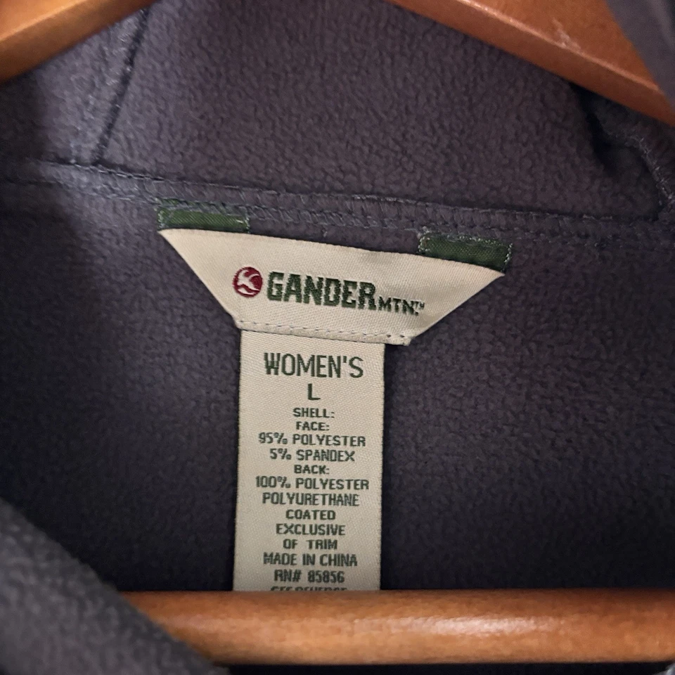 Chaqueta de lluvia para mujer Gander Mountain negra forrada de lana talla L abrigo de exterior y2k Foto 2 de 4