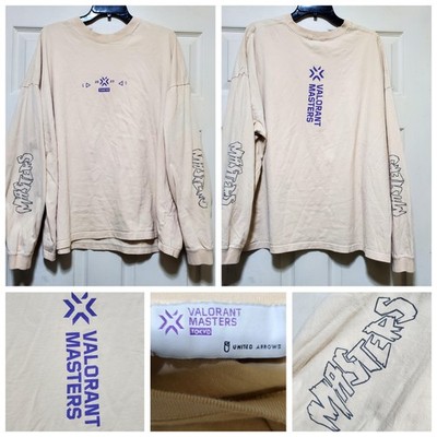 Valorant Masters Tokyo 2023 Shirt Mens XL Beige United Arrows Riot Games VCT