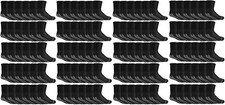 12 PK Loose Fit Gripper Diabetic Slipper Black Socks,Hospital Sock MENS 10-13