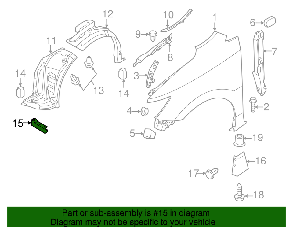 Genuine Nissan Air Guide 62823-1JA0A | eBay
