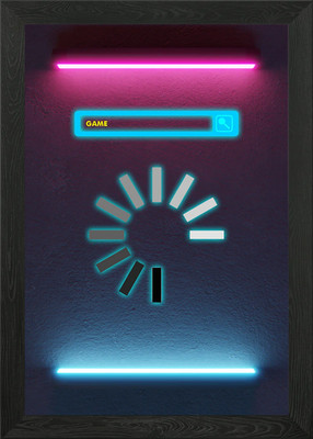 Game Loading Framed Wall Art Poster Canvas Print Picture