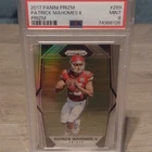 Panini 2017 Prizm Patrick Mahomes II #269 Silver Prizm Rookie PSA 9 Chiefs.