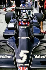 Mario Andretti Lotus 79 Ford the pit lane British GP at Brands Hat- Old Photo 2