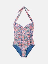 JOULES WOMEN'S JASMINE NAVY FLOWER PRINT SWIMSUIT SIZE 14