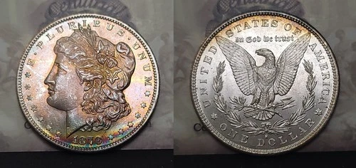 1879 S Morgan Silver Dollar $1 -BU Great Toning