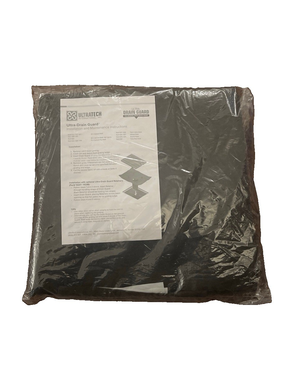 ULTRATECH 9376/9377 Ultra Drain Guard Ultimate Model. Black. New