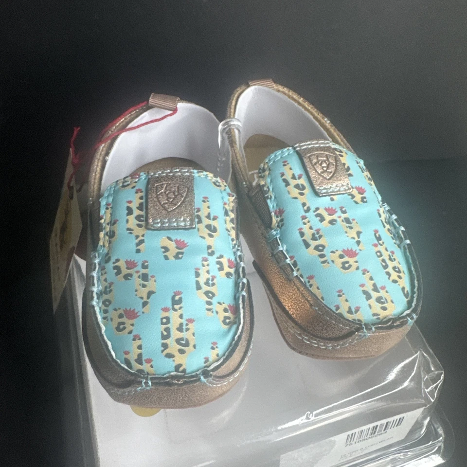 Ariat ребенка ясельного возраста Lil' Stompers Piper Cruiser золото/бирюзовый/кактус размер 2 - Изображение 3 из 4