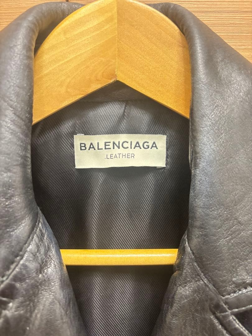 USED BALENCIAGA DOUBLE RIDER JACKET BLACK GOOD thumbnail 5