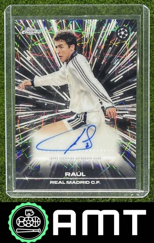 Raul Auto 2025-26 Topps Chrome UEFA CC Black Lazer Real Madrid C.F. #BLA-RA