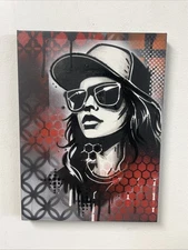 Dream Girl Graffiti Stencil Art Painting graffiti Art Tattoo Street Art Original