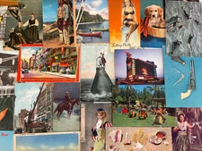 Lot of 100 UNUSED Vintage Postcards USA & FUN TOPICS! 1900s-60s FREE SHIPPING!
