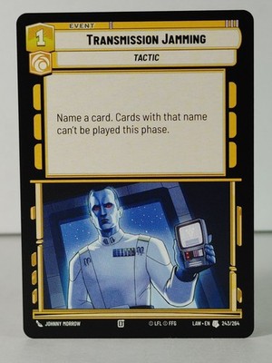 Transmission Jamming - A Lawless Time #243 - Star Wars Unlimited - singles