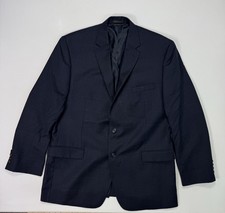 Ralph Lauren Men's 44R Blazer Sports Coat 100 Wool Windowpane Plaid Luxury City