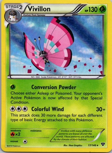 Vivillon Holo Promo XY Promos XY137 NM
