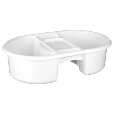 STRATA Universal Waschschüssel Waschbecken mit 2 getrennten Waschkammern und Seifenfach