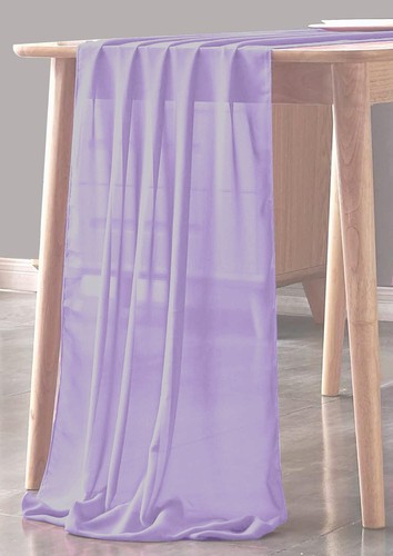 Corredor de mesa transparente de gasa para boda (18" de ancho x 108" de largo) - Imagen 37 de 75