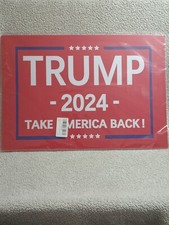 Red "Take America Back" USA Trump 2024 Yard Signs, 16" X 12", Campaign Sign