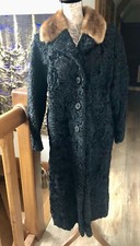 Manteau astrakan Col vison Vintage T 40/42