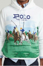 Polo Ralph Lauren Stampede Equestrian Polo Horsemen Match Hoodie Multi Size's