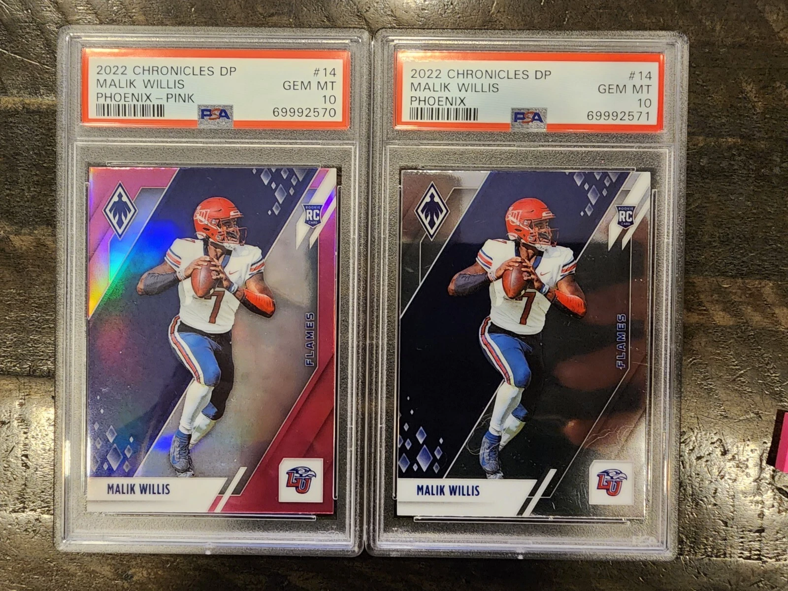 Malik Willis Panini Chronicles Draft Picks Phoenix #14 Pink