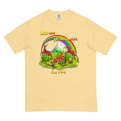 Lets get lost in the void Unisex garment-dyed heavyweight t-shirt
