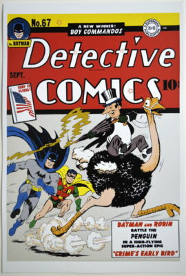 DETECTIVE COMICS #67 COVER PRINT Classic Batman Cover Penguin | eBay