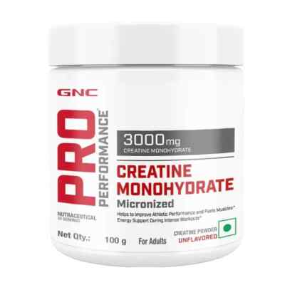 GNC Pro Performance Creatine Monohydrate Unflavoured 100gm Micronized