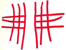 Nerfbar Rete per Polaris Predator 500 Rosso